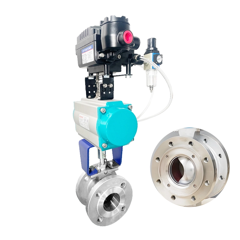 V-Port Ball Valve With Positioner