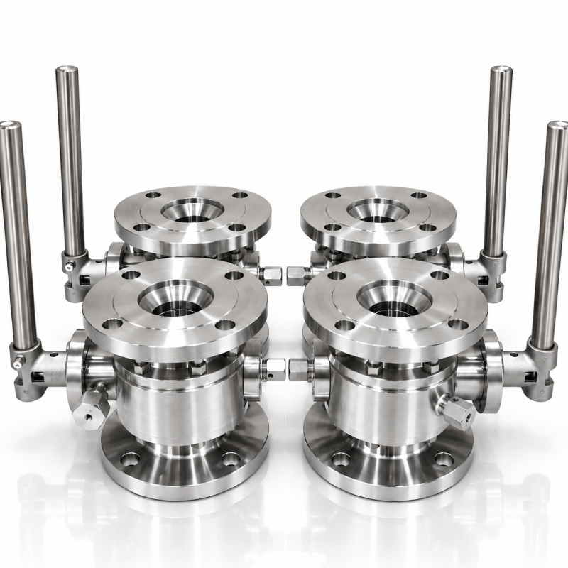 Flanged Forged Trunnion Mounted Ball Valve with Lockable Lever Handle