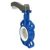 lever operated butterfly valve