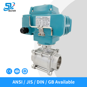 Electric 3PCS Threaded Ball Valve