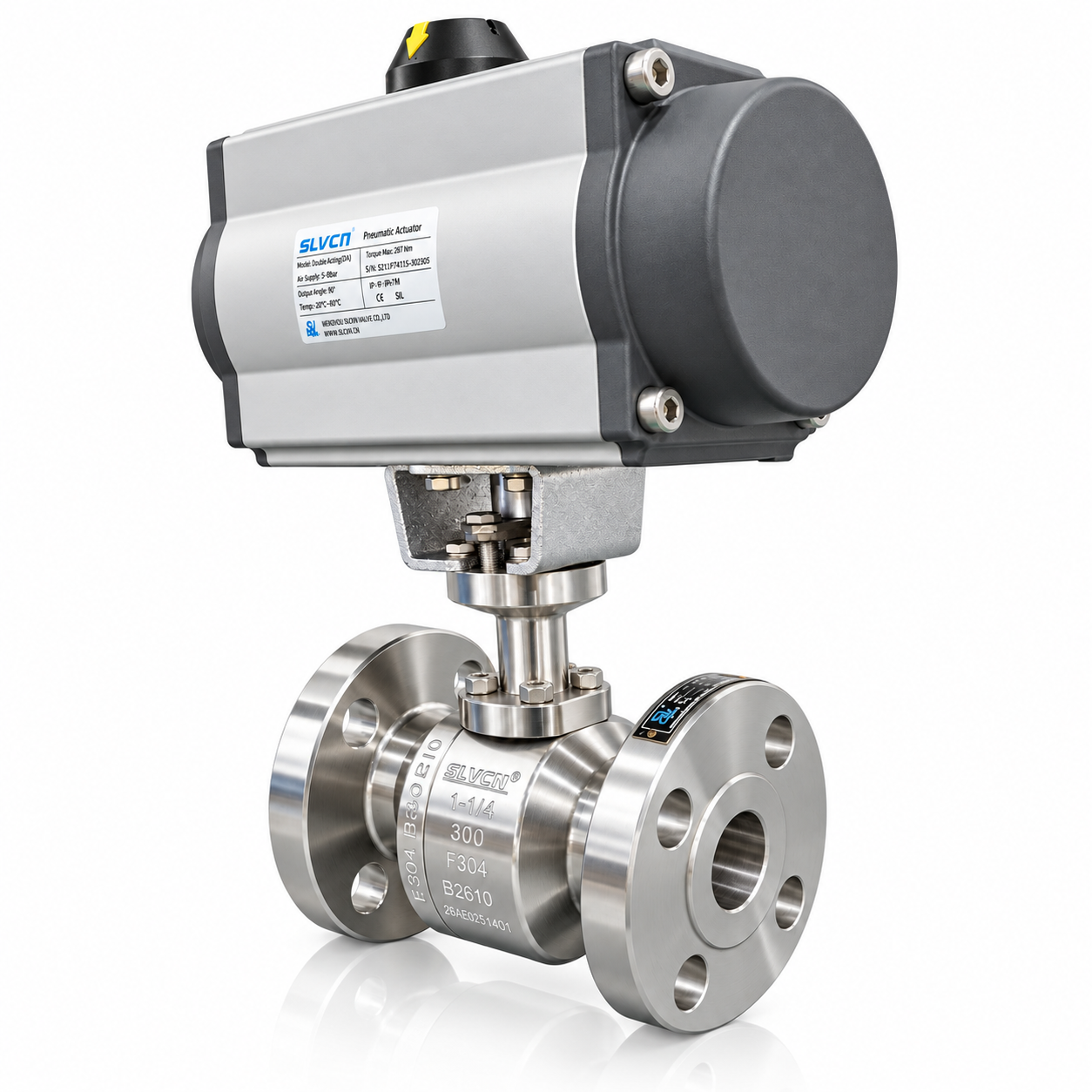 Pneumatic Cryogenic Forged Ball Valve with Solenoid Valve