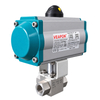 Pneumatic High Pressure 3 Way Ball Valve